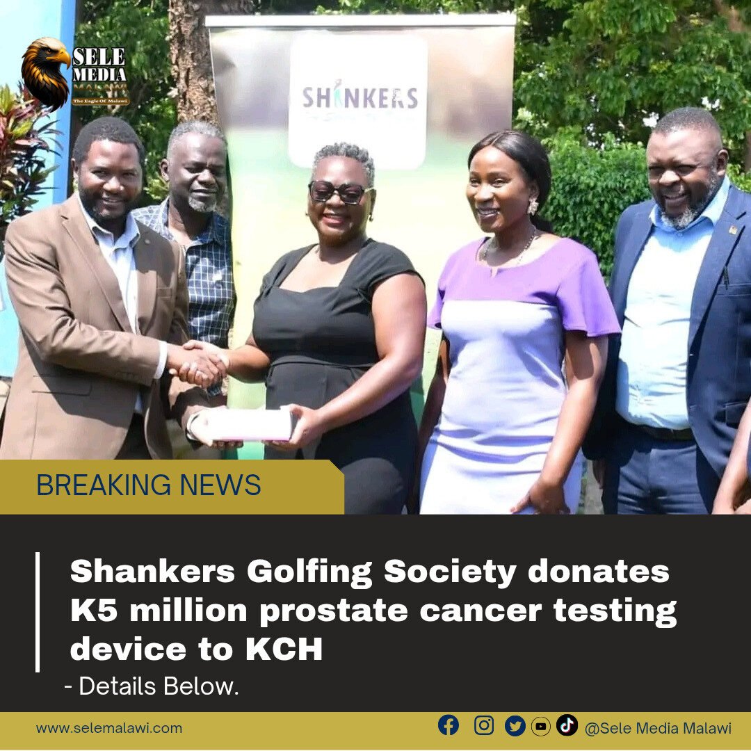 Shankers Golfing Society donates K5 million prostate cancer testing device to KCH