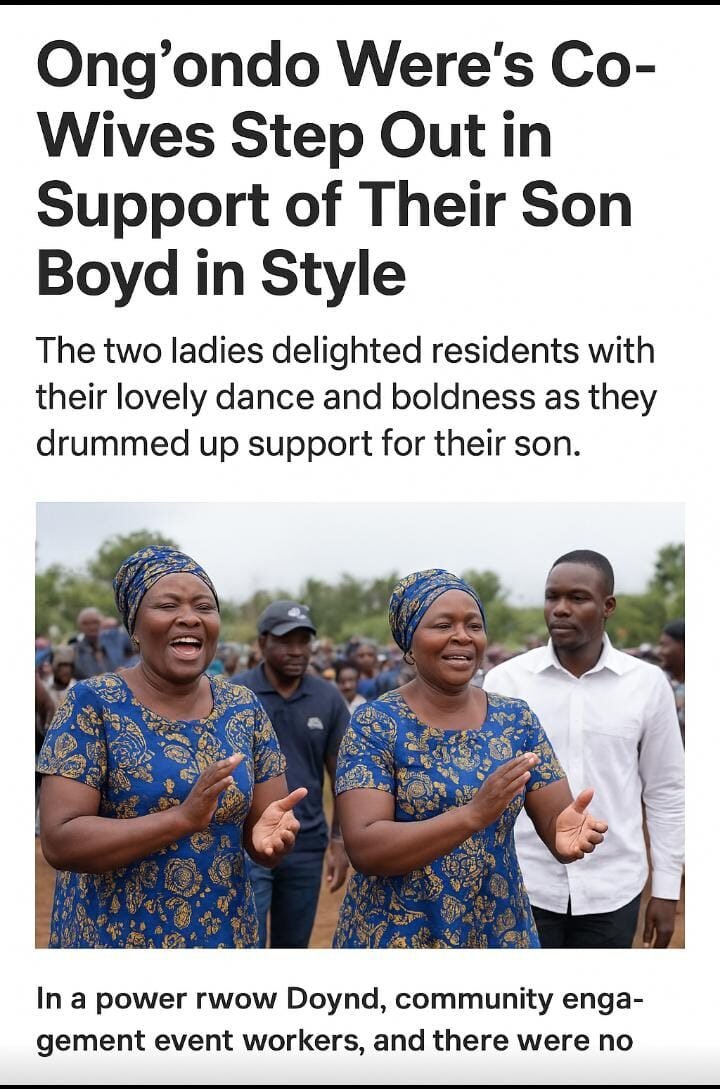 Ong’ondo Were’s Co-Wives Step Out in Support of Their Son Boyd in Style