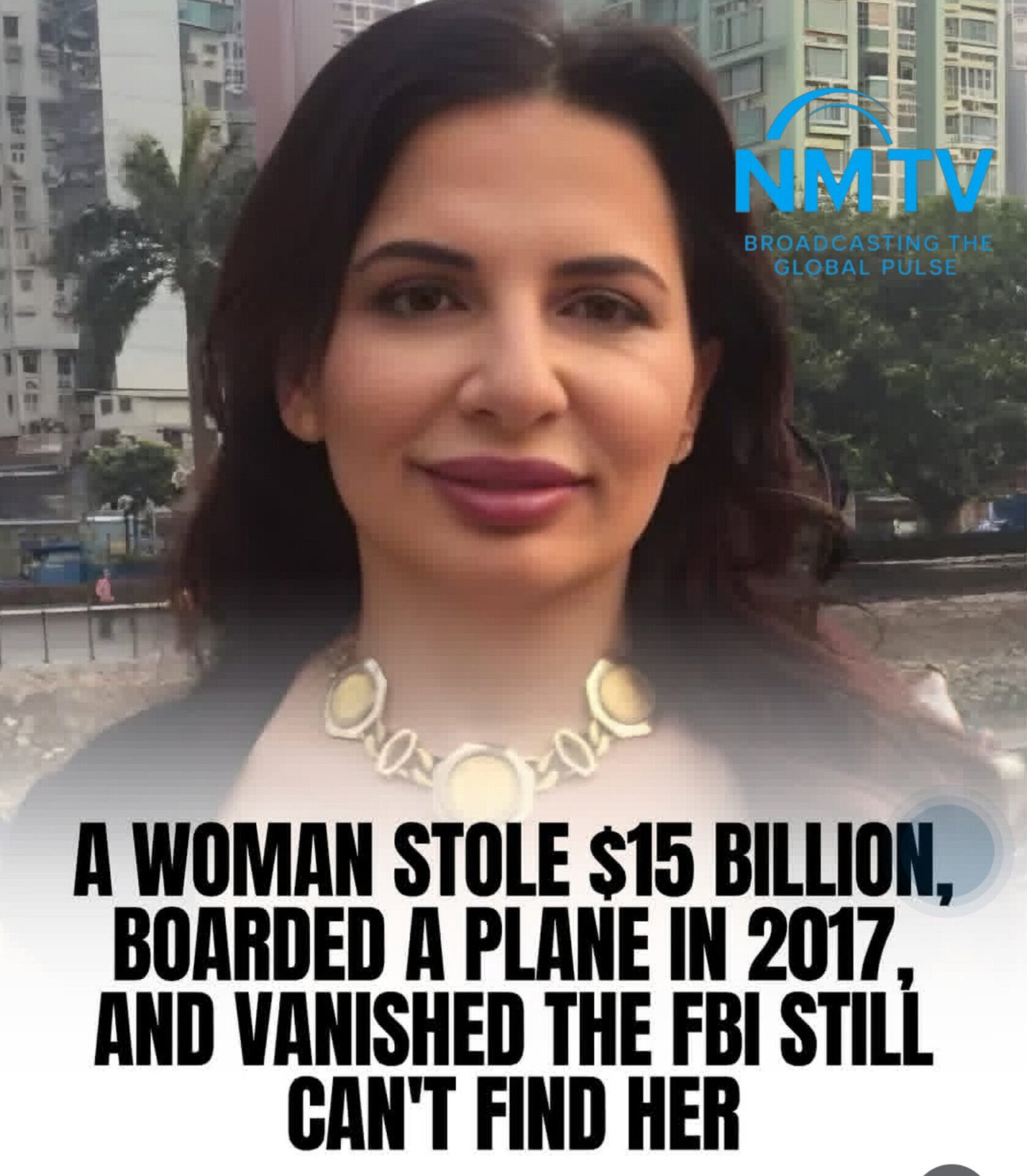 A woman who stole $15Bilion,Boarded a plane in 2017, and vanished the FBI Still can't reach her