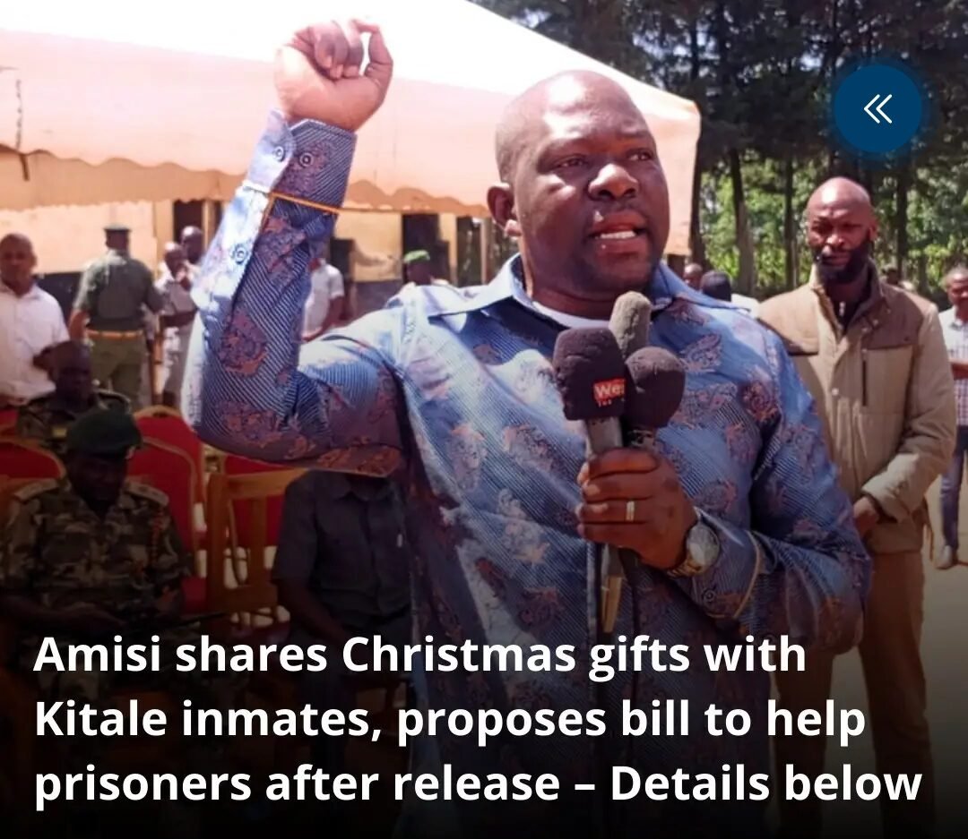 Christmas With a Purpose: Saboti MP Caleb Amisi Brings Hope to Inmates at Kitale Prison